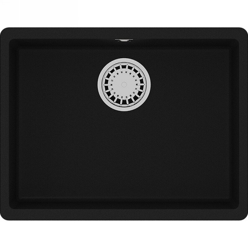 Изображение товара Кухонная мойка Lemark Sinara 540-U 9910073, 54 см, искусственный камень, цвет антрацит