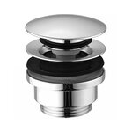 Донный клапан Gattoni Accessori 1510/00C0 для раковины, универсальный, click-clack, хром - фото 1