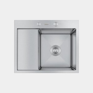 Изображение товара Кухонная мойка Hoffger HFG-5848S-L/HFG-5848S-R satin 58 см нержавеющая сталь