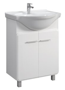 Изображение товара Тумба под раковину Belux Капри Н 65, 4810924288738, 65 см, подвесная, белый глянцевый