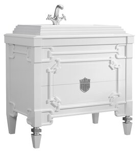 Изображение товара Тумба под раковину Belux Кастилия Н 100-02 белая 100 см