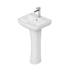 Изображение товара Детская раковина Laguraty 5620 F, 46 см, на пьедестале, белая