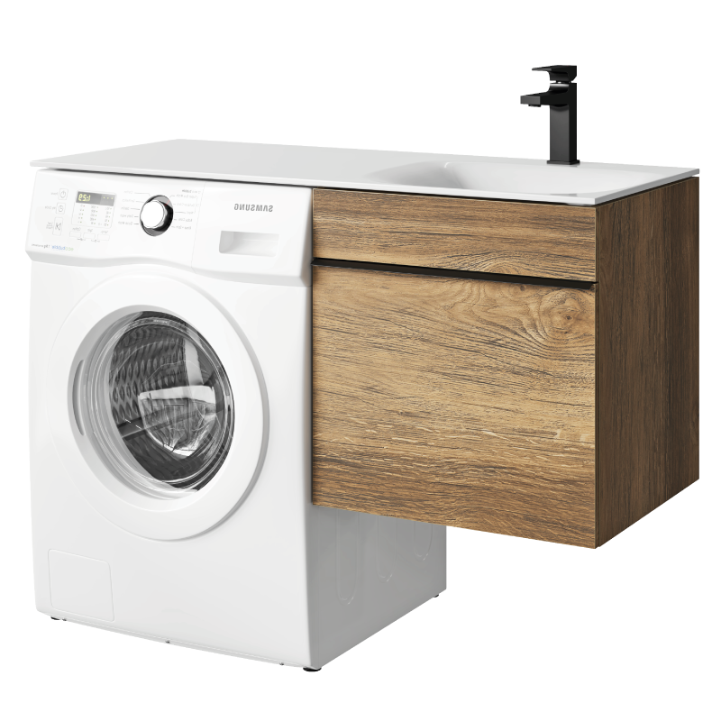 Изображение товара Тумба с раковиной Aqwella Terra 115 для установки со стиральной машиной
