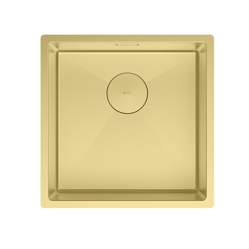 Изображение товара Кухонная мойка Lemark Olanga 400 9938122, 44 см, нержавеющая сталь, PVD-nano покрытие, золото светлое