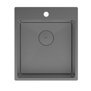 Изображение товара Кухонная мойка Lemark Janga 440 9936103 44см нержавеющая сталь графит