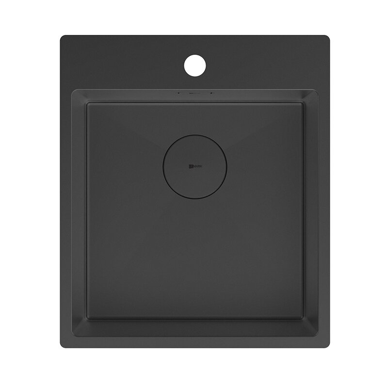 Изображение товара Кухонная мойка Lemark Janga 440 9932104, 44 см, PVD-покрытие, нержавеющая сталь, черный матовый