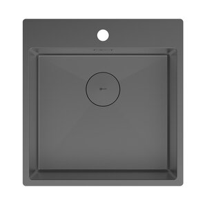 Изображение товара Кухонная мойка Lemark Janga 490 9936107, 49 см, PVD-покрытие, нержавеющая сталь, графит