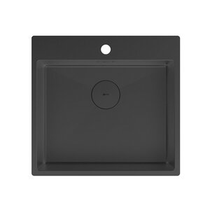 Изображение товара Кухонная мойка Lemark Janga 540 9932112 54 см черный матовый