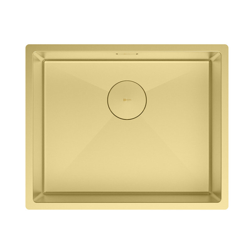 Изображение товара Кухонная мойка Lemark Olanga 540 9938126, 54 см, нержавеющая сталь, PVD-nano покрытие, золото светлое