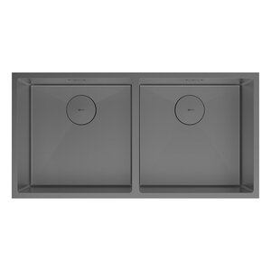 Изображение товара Кухонная мойка Lemark Proran 900 9936139, 86 см, нержавеющая сталь, PVD-nano покрытие, графит