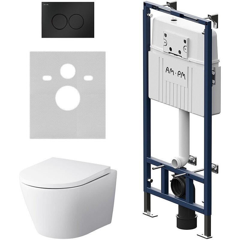 Изображение товара Инсталляция Am.Pm Sense IS110138.741701 с унитазом FlashClean