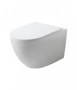 Изображение товара Подвесной унитаз Agger, AT07150, безободковый, Tornado, крышка-сиденье микролифт, белый