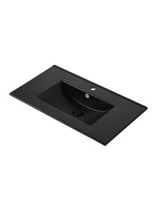 Изображение товара Раковина Orange B03-800B, 81 см, фарфор, черная матовая