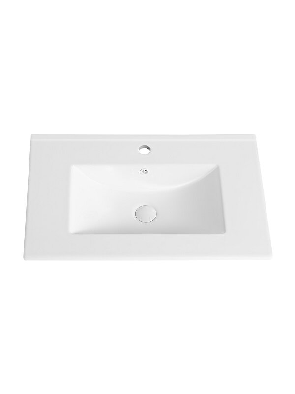Изображение товара Раковина Orange B03-700W 71 см из фарфора, белая, встроенная, Германия