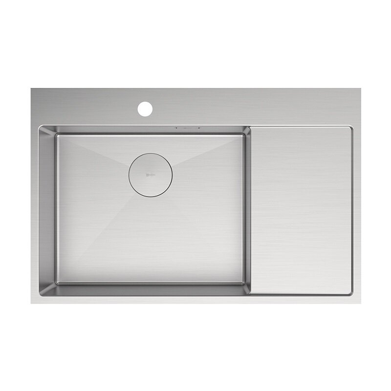 Изображение товара Кухонная мойка Lemark Kezadra 780L/P с крылом (78 см) из нержавеющей стали