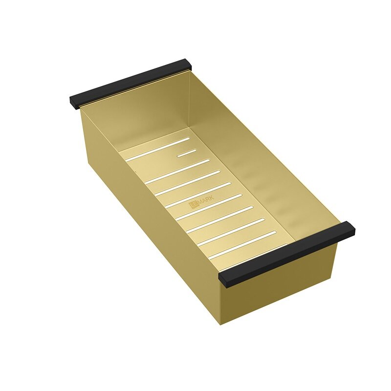 Изображение товара Коландер для кухонной мойки Lemark 9958172 19 см нержавеющая сталь золото