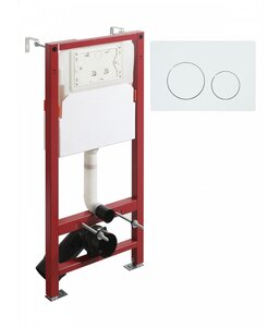 Изображение товара Инсталляция Agger ACC500/APB0188, для подвесного унитаза, клавиша механическая белая