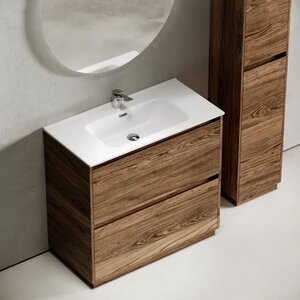 Изображение товара Тумба под раковину Sancos Libra Floor LB90FECH, 90 см, напольная, дуб чарльстон