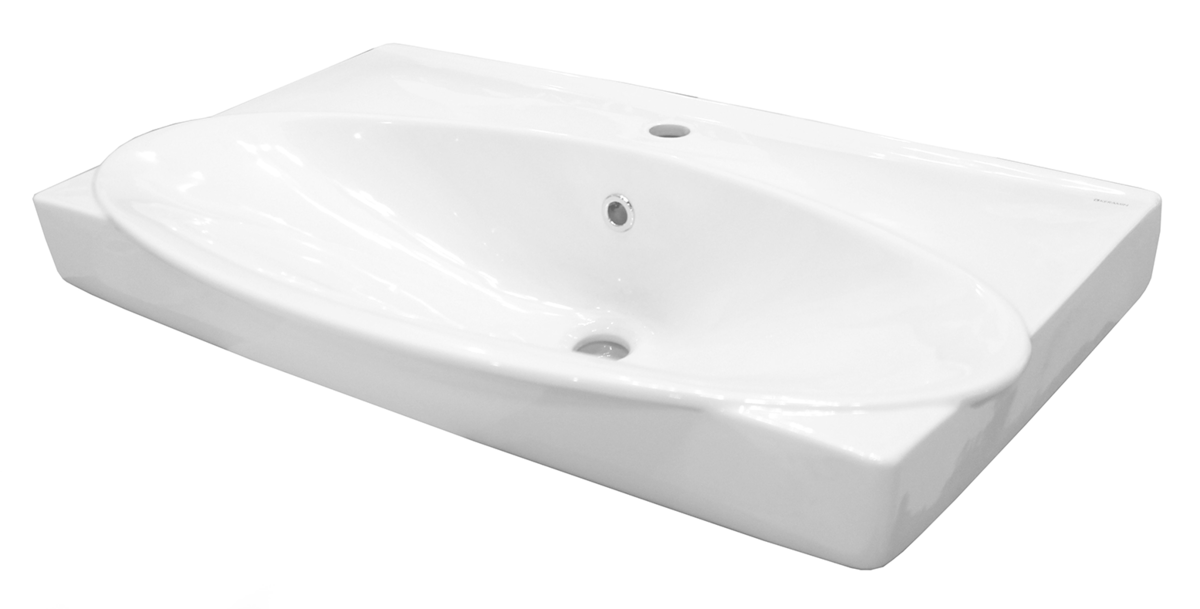 Изображение товара Раковина Керамин Санти 80 см керамика белая для ванной комнаты и кухни