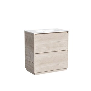Изображение товара Тумба под раковину Sancos Libra Floor LB80FEG, 80 см, напольная, дуб галифакс натуральный