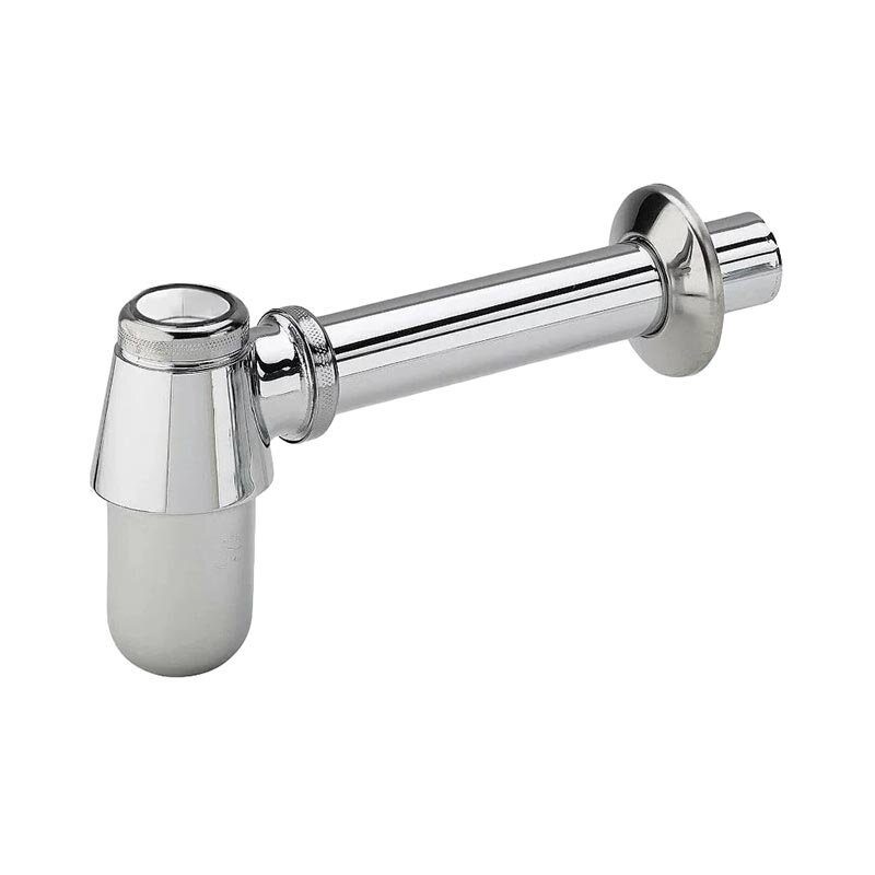 Изображение товара Сифон для раковины Haiba HB80 1 нержавеющая сталь с боковым выпуском, хром