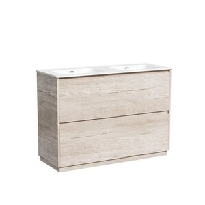 Изображение товара Тумба под сдвоенную раковину Sancos Libra Floor LB120F-2EG, 120 см, напольная, дуб галифакс натуральный