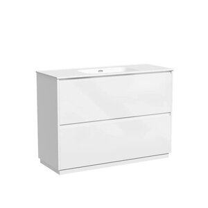 Изображение товара Тумба под раковину Sancos Libra Floor LB120F-1W, 120 см, напольная, цвет белый глянцевый