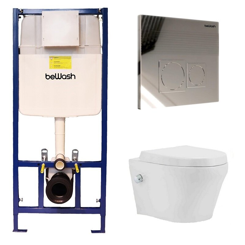 Изображение товара Инсталляция BeWash с унитазом Metison 74P02PK78601 биде и микролифтом