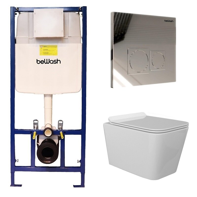Изображение товара Инсталляция BeWash с унитазом Kraft 74P02PK05510 подвесной безободковый микролифт