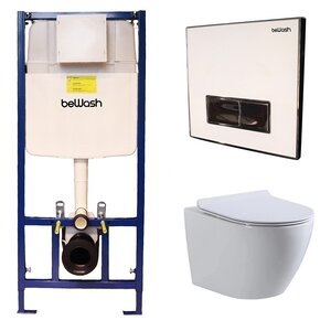 Изображение товара Инсталляция BeWash с унитазом Minimal 74P05BY03480, микролифт, клавиша Vago P05WC Изображение товара Инсталляция BeWash с унитазом Minimal 74P05BY03480, микролифт, клавиша Vago P05WC