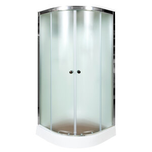 Изображение товара Душевая кабина AvaCan D09S 98176, 90 x 90 см, с крышей, поддон низкий, стекло матовое, профиль хром