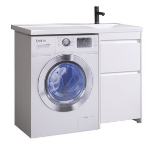 Изображение товара Тумба под раковину Belux Ока Н 44-02, 4810924266187, 44 см, напольная, белый глянцевый