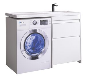 Изображение товара Тумба под раковину Belux Ока Н 60-02, 60 см, напольная, белый глянец