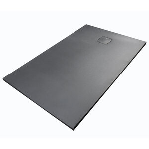 Изображение товара Душевой поддон Starohome Cosmo 58724603, 160 x 80 см, литьевой мрамор, прямоугольный, черный матовый