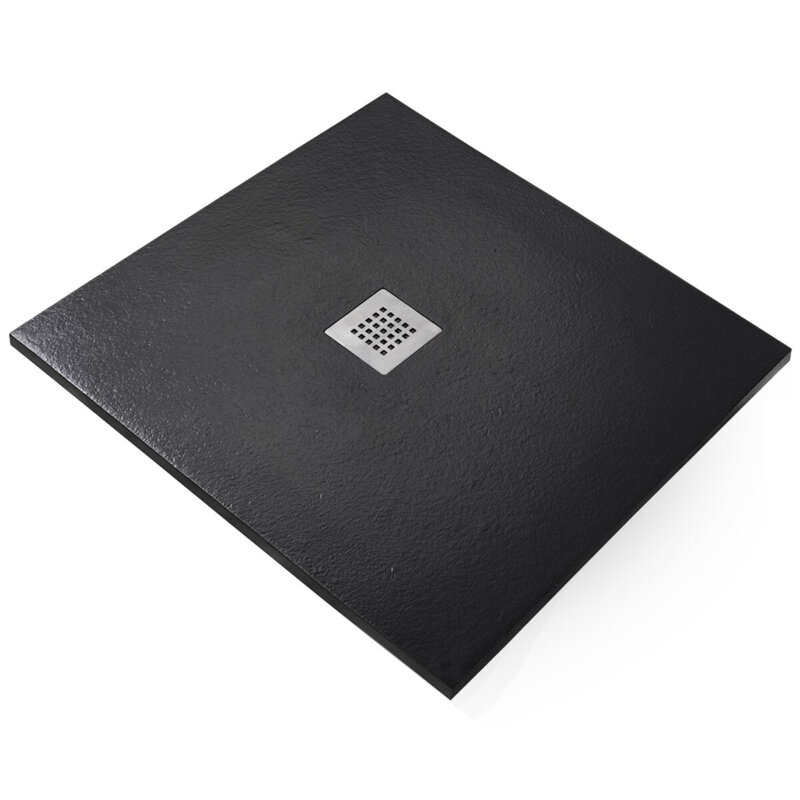 Изображение товара Душевой поддон Starohome Solid 78983542, 100 x 100 см, литьевой мрамор, квадратная, черный матовый Изображение товара Душевой поддон Starohome Solid 78983542, 100 x 100 см, литьевой мрамор, квадратная, черный матовый