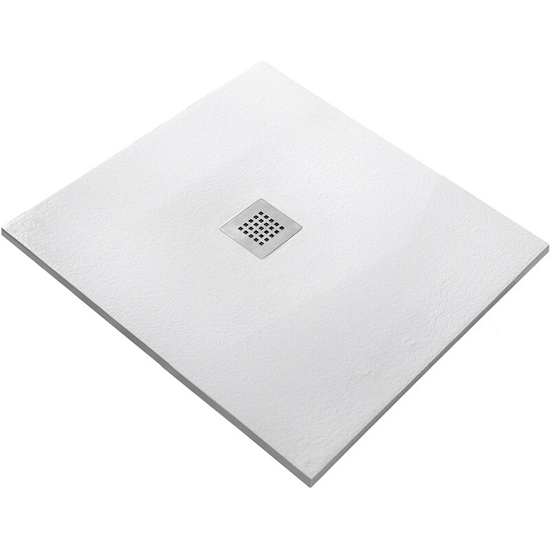 Изображение товара Душевой поддон Starohome Solid 28401560, 100 x 100 см, литьевой мрамор, квадратная, белый матовый