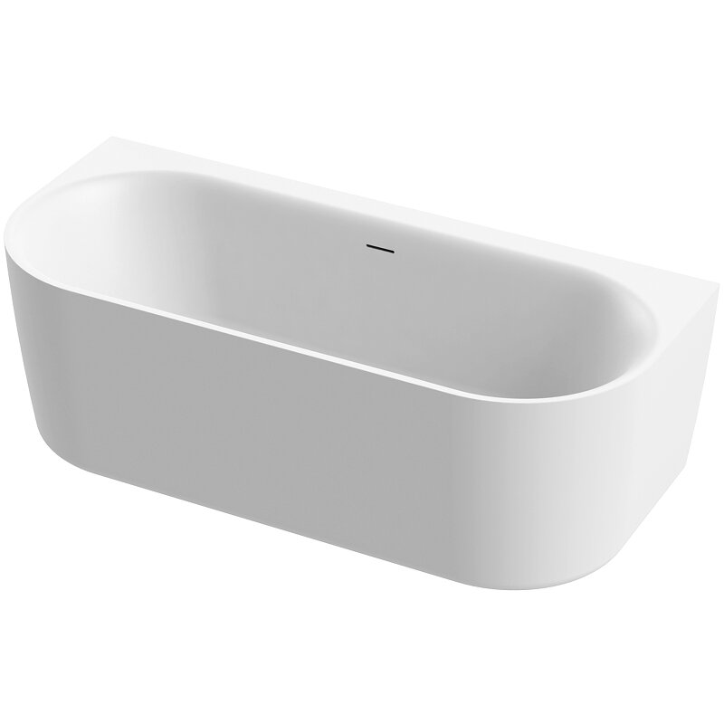 Изображение товара Акриловая ванна Cezares Metauro-INT-Wall 180x80 см с матовым белым цветом