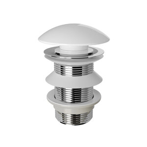 Изображение товара Донный клапан Aqueduto RAL0110 белый Push-Open для раковины