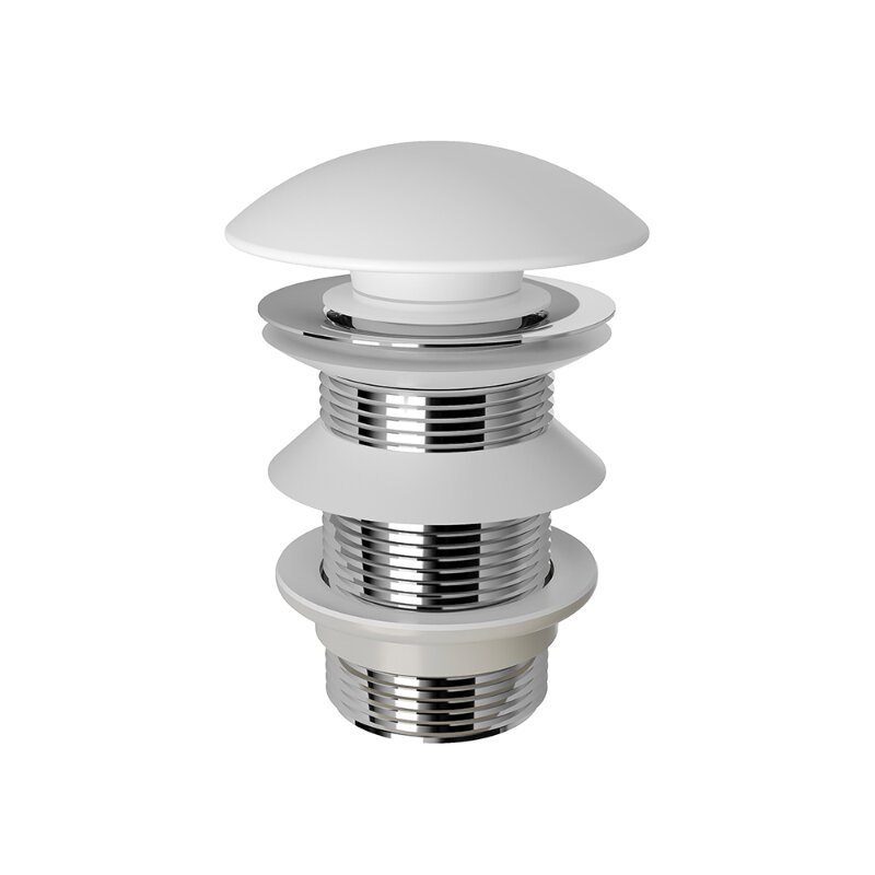 Изображение товара Донный клапан Aqueduto RAL0120 универсальный Push-Open белый матовый