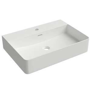 Изображение товара Раковина накладная Aqueduto Espiral ESP0510 60 см фарфор белый с переливом