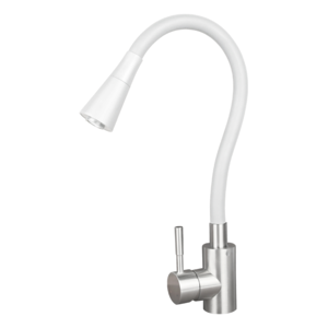 Изображение товара Смеситель Osgard Gron Horn 84393 для кухонной мойки белый/никель