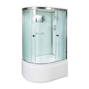 Изображение товара Душевая кабина AvaCan D120SL/D120SR 98197/98200, 120 x 80 см, с крышей, поддон высокий, левая/правая, стекло матовое, профиль хром