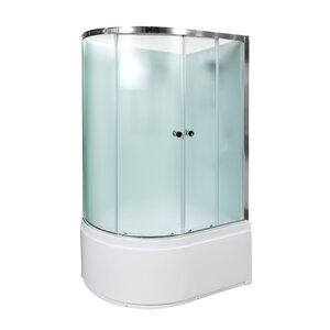 Изображение товара Душевая кабина AvaCan D120L/D120R 98195/98196, 120 x 80 см, без крыши, поддон высокий, левая/правая, стекло матовое, профиль хром