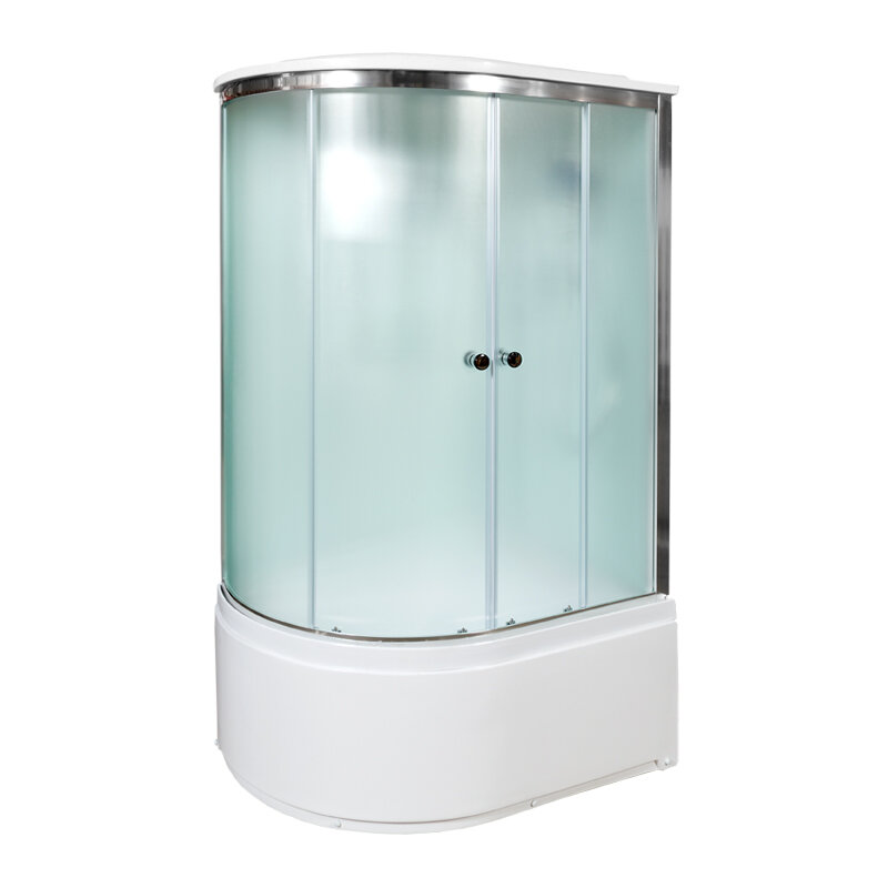 Изображение товара Душевая кабина AvaCan D120SLEL/D120SREL 98201/98202, 120 x 80 см, с электрикой, с крышей, поддон высокий, левая/правая, стекло матовое, профиль хром