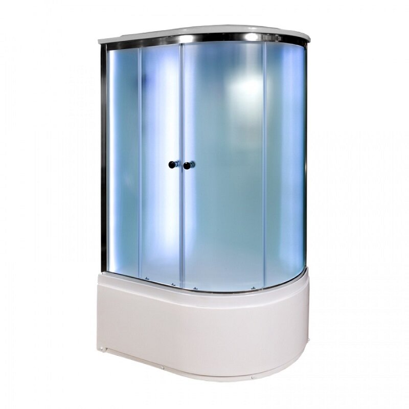 Изображение товара Душевая кабина AvaCan D120SLLED/D120SRLED 120x80 см с LED-подсветкой и крышей