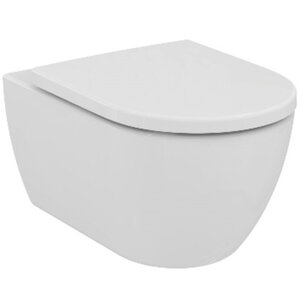 Изображение товара Подвесной унитаз безободковый Ideal Standard Ellisse T569201, крышка-сиденье с микролифтом, белый