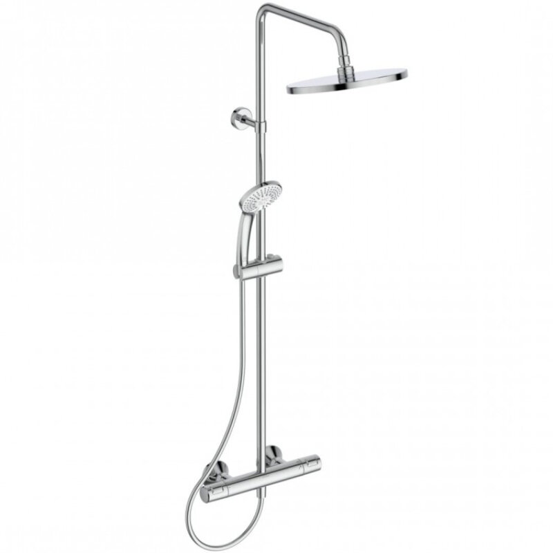 Изображение товара Душевая система Ideal Standard Ceratherm T25 A7627AA, термостатическая, цвет хром Изображение товара Душевая система Ideal Standard Ceratherm T25 A7627AA, термостатическая, цвет хром
