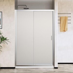 Изображение товара Душевая дверь Vincea City VDS-5CT140MT 140 см, раздвижная, стекло текстурное, хром