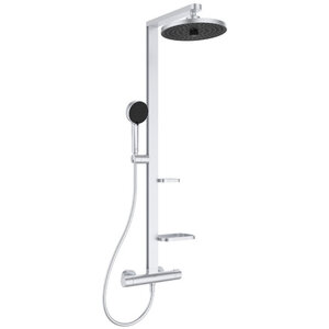 Изображение товара Душевая система Ideal Standard Alu+ BD583SI, термостатическая, цвет серебро