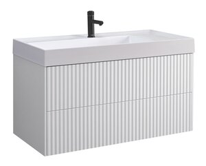 Изображение товара Тумба под раковину Belux Сиртаки НП 100-02 100 см подвесная белый матовый